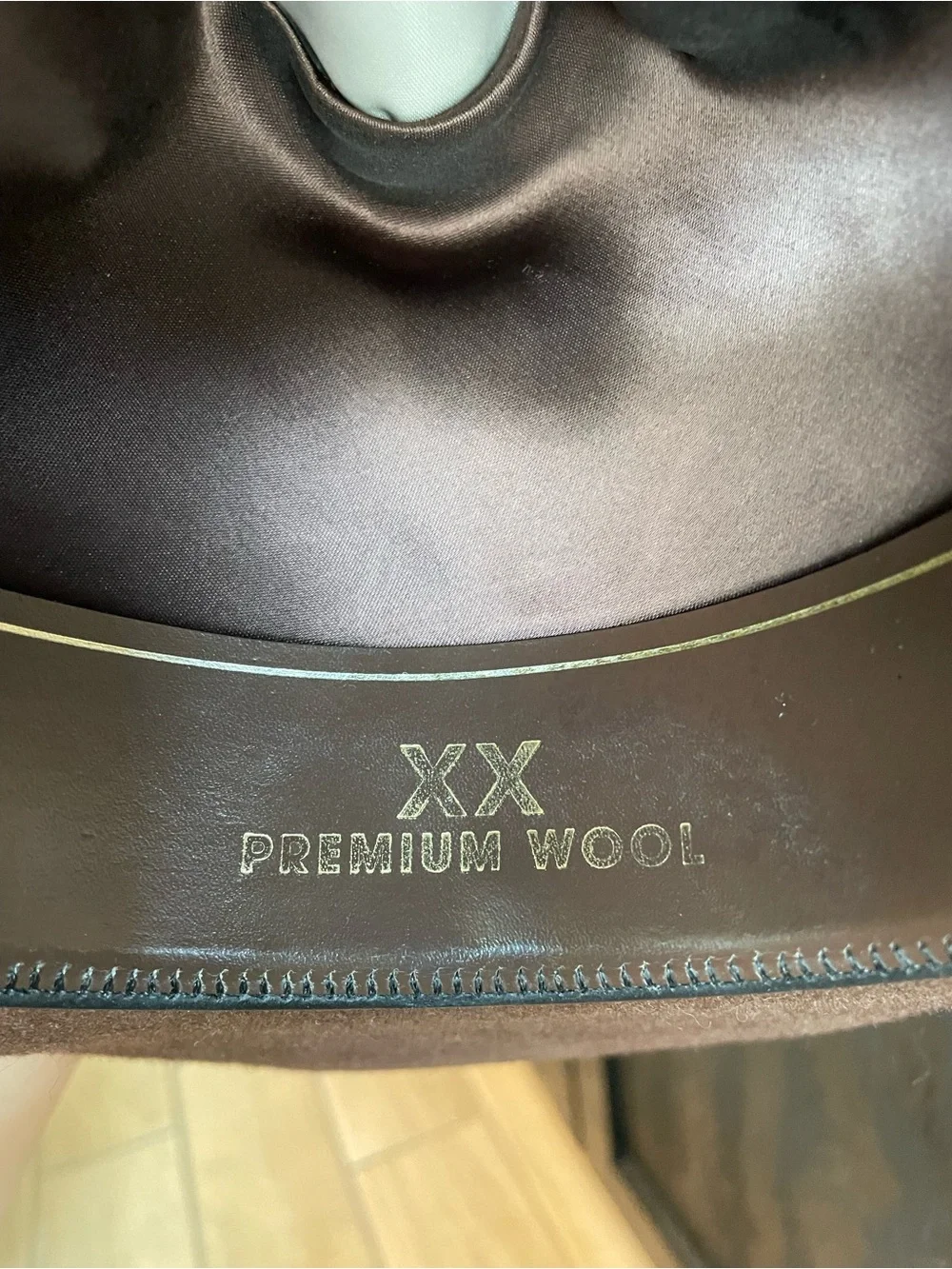 Classic Resistol Brown Felt Cowboy Hat with Silver Accent Band